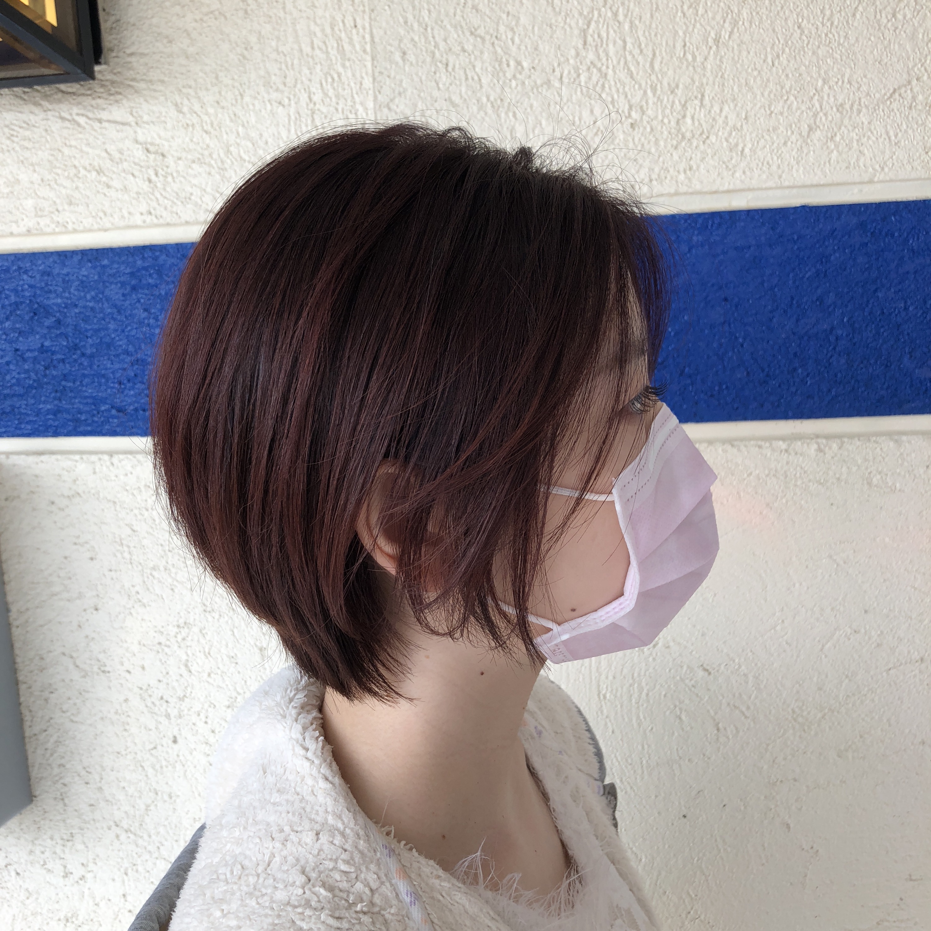 Short Pink Brown 岡谷市美容室hair Make Ciel シエル